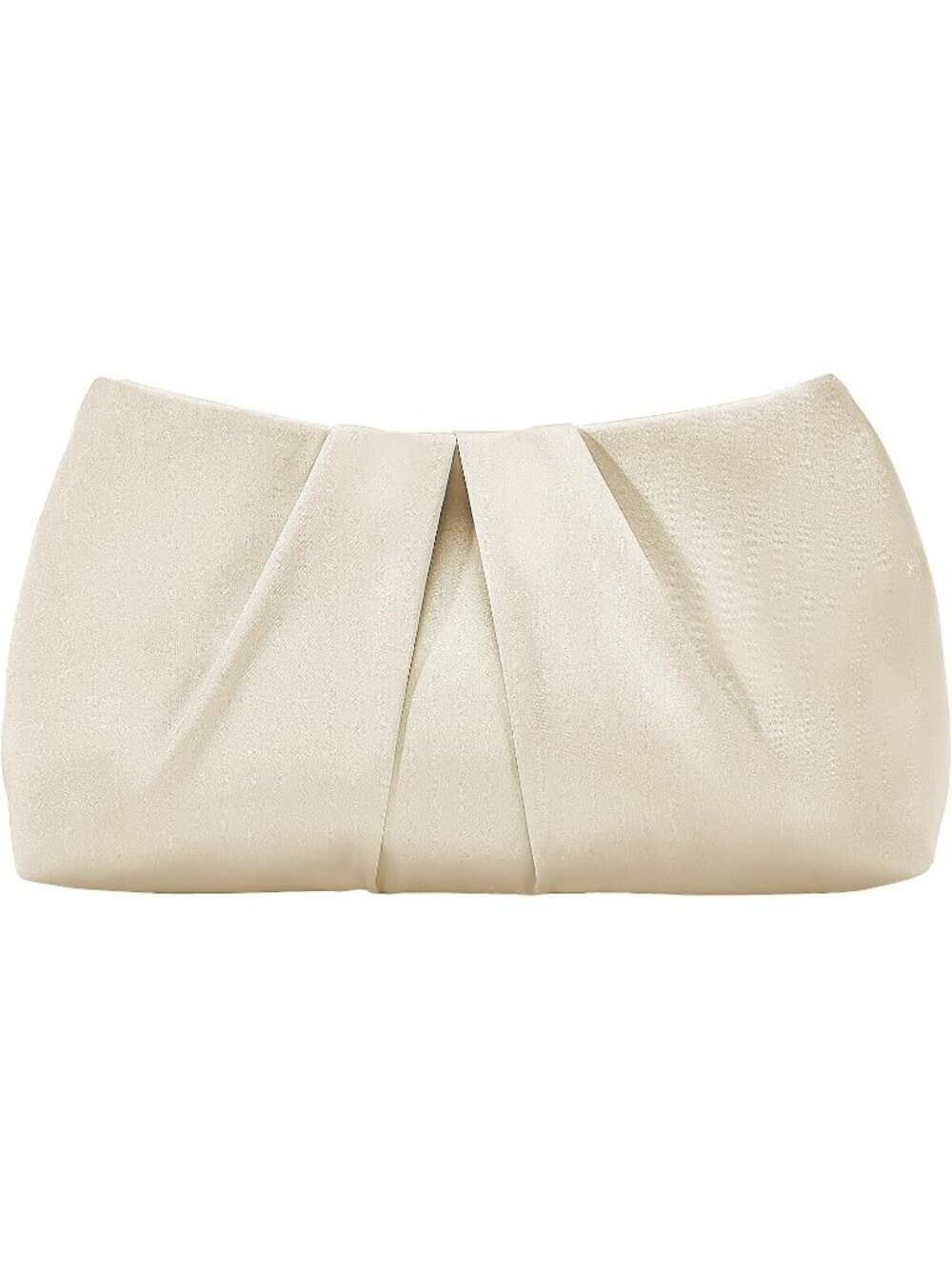 Women's Champagne Pearl Clutch Purse For Bridal Wedding Prom Evening Bag